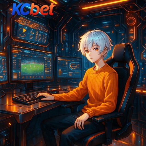 Imagem promocional da KCBET apresentando a plataforma e seus recursos